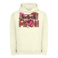 Pigment Pistachio football mini with leopard Urban Hoodie - Zillion Design Studio