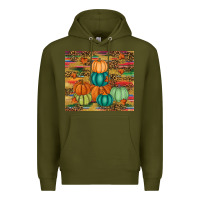 Army Green pumpkin Premium Hoodie - RanaPortraitStore