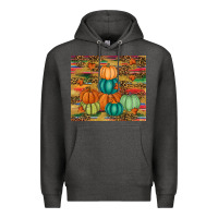 Charcoal Heather pumpkin Premium Hoodie - RanaPortraitStore