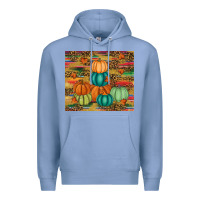 Colony Blue pumpkin Premium Hoodie - RanaPortraitStore
