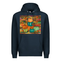 Navy pumpkin Premium Hoodie - RanaPortraitStore
