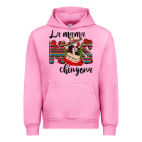 Fuchsia Pink la mama mos chingona Urban Hoodie - texasbilliewilder