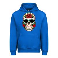 Cobalt mexican day of the dead Urban Hoodie - texasbilliewilder