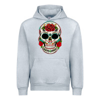 Heather Grey mexican day of the dead Urban Hoodie - texasbilliewilder