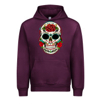 Mauve Wine mexican day of the dead Urban Hoodie - texasbilliewilder