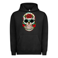 Pigment Black mexican day of the dead Urban Hoodie - texasbilliewilder
