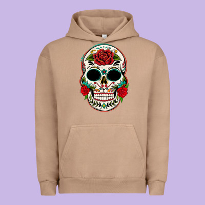 Mexican Day Of The Dead Urban Hoodie Designed By Texasbilliewilder