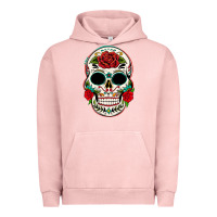 Pigment Salmon mexican day of the dead Urban Hoodie - texasbilliewilder
