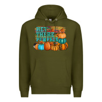 Army Green hey there pumpkin Premium Hoodie - RanaPortraitStore