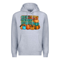 Heather Grey hey there pumpkin Premium Hoodie - RanaPortraitStore