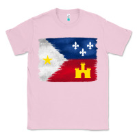 Louisiana Flag Background Classic Tee | Teevron