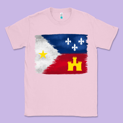 Louisiana Flag Background Classic Tee Designed By Barkaloodesign
