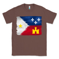 Chestnut louisiana flag background Classic Tee - BarkalooDesign