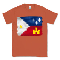 Copper louisiana flag background Classic Tee - BarkalooDesign