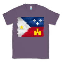 Lavender louisiana flag background Classic Tee - BarkalooDesign