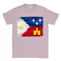 Lilac louisiana flag background Classic Tee - BarkalooDesign