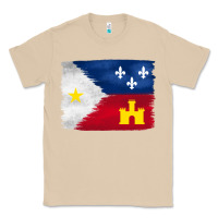 Mushroom louisiana flag background Classic Tee - BarkalooDesign