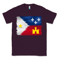 Plum louisiana flag background Classic Tee - BarkalooDesign