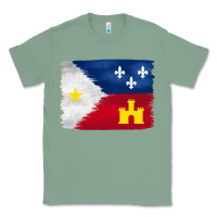 Sage louisiana flag background Classic Tee - BarkalooDesign