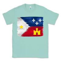 Seafoam louisiana flag background Classic Tee - BarkalooDesign