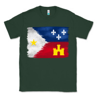 Sports Green louisiana flag background Classic Tee - BarkalooDesign