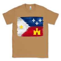 Toasted Coconut louisiana flag background Classic Tee - BarkalooDesign