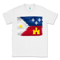 White louisiana flag background Classic Tee - BarkalooDesign