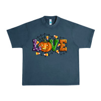 Midnight Navy Halloween Love Urban Heavy Tee - Artiststas