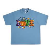 Pebble Blue Halloween Love Urban Heavy Tee - Artiststas