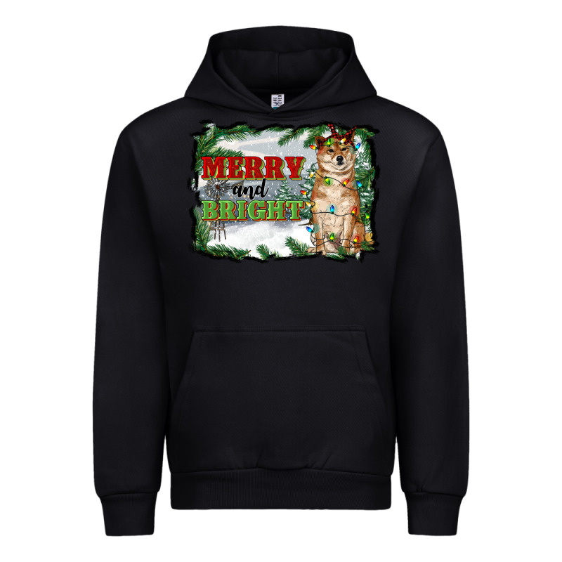 Merry And Bright Shiba Inu Urban Hoodie by RanaPortraitStore | Teevron