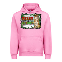 Fuchsia Pink merry and bright shiba inu Urban Hoodie - RanaPortraitStore