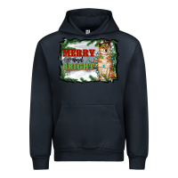Navy merry and bright shiba inu Urban Hoodie - RanaPortraitStore