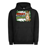 Pigment Black merry and bright shiba inu Urban Hoodie - RanaPortraitStore