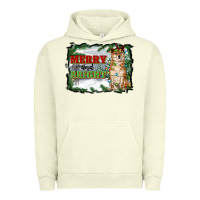 Pigment Pistachio merry and bright shiba inu Urban Hoodie - RanaPortraitStore