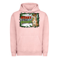 Pigment Salmon merry and bright shiba inu Urban Hoodie - RanaPortraitStore