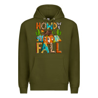 Army Green howdy fall Premium Hoodie - Zillion Design Studio