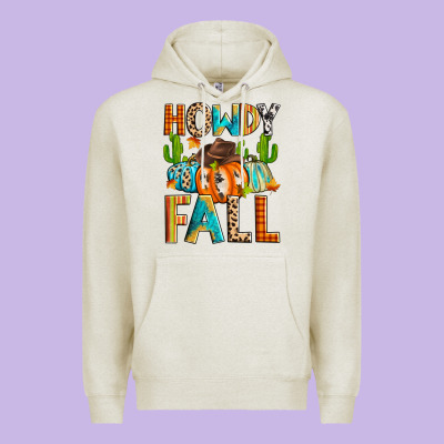 Howdy Fall Premium Hoodie Designed By Zillion Design Studio