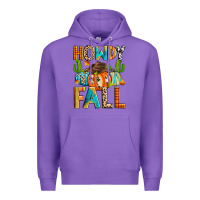 Purple howdy fall Premium Hoodie - Zillion Design Studio