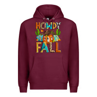 Burgundy howdy fall Premium Hoodie - Zillion Design Studio