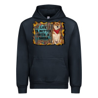 Navy life is better with a shiba Urban Hoodie - RanaPortraitStore