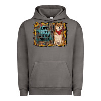 Pigment Tornado life is better with a shiba Urban Hoodie - RanaPortraitStore