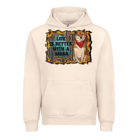 Sandshell life is better with a shiba Urban Hoodie - RanaPortraitStore