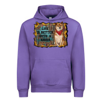 Tulip life is better with a shiba Urban Hoodie - RanaPortraitStore