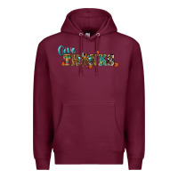 Burgundy give thanks Premium Hoodie - RanaPortraitStore