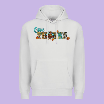 Give Thanks Premium Hoodie Designed By Ranaportraitstore