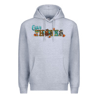 Heather Grey give thanks Premium Hoodie - RanaPortraitStore