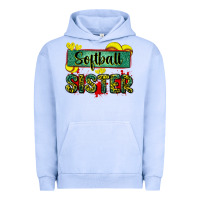 Pigment Grape Ice softball sister with leopard Urban Hoodie - Zillion Design Studio