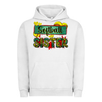 Pigment Lunar Rock softball sister with leopard Urban Hoodie - Zillion Design Studio