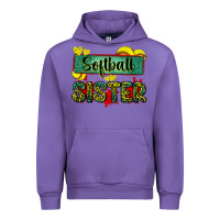 Tulip softball sister with leopard Urban Hoodie - Zillion Design Studio