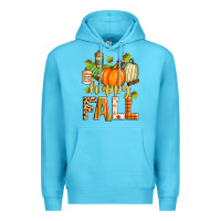 Ocean Blue happy fall Premium Hoodie - Zillion Design Studio